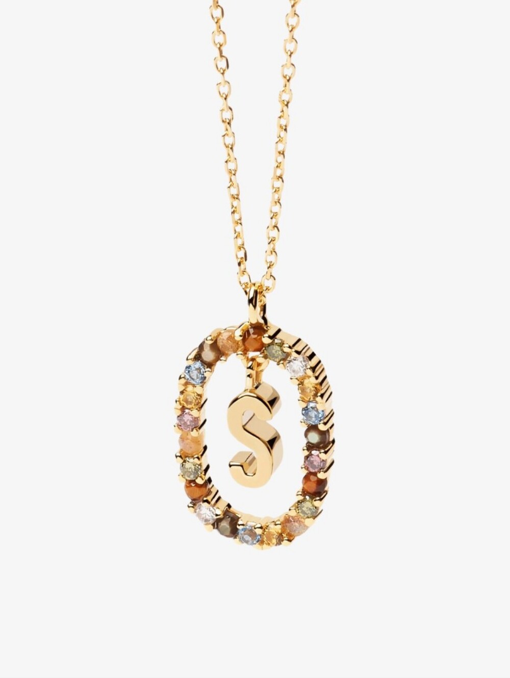 PDPAOLA Letter S Necklace sterling silver S925